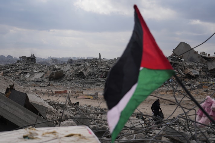 Ruine in Fasia Gaza, dupa armistitiul dintre Israel si Hamas