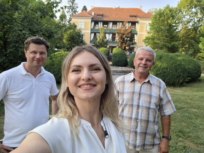 Echipa Euronews, la conacul din Zabola, Covasna