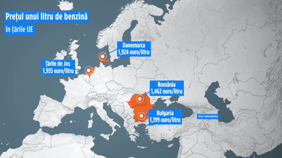 Prețul benzinei în Europa