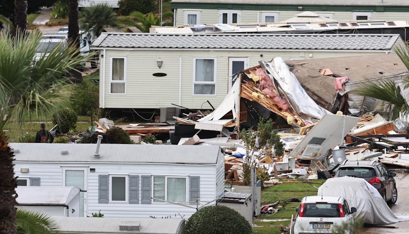 Furtuna Claudia Ravagii in Portugalia, case distruse, din cauza furtunii Claudia