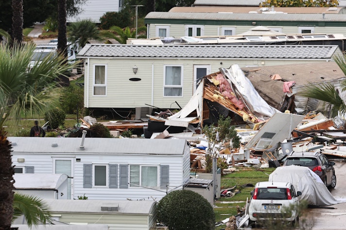 Ravagii in Portugalia, case distruse, din cauza furtunii Claudia