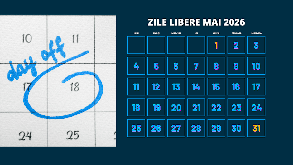 Calendar zile libere mai 2026
