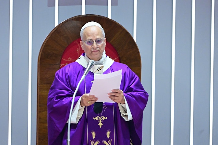 PapA Leon al XIV-lea, în Moscheea Albastră din Istanbul