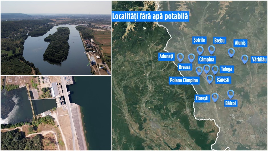 Zeci de localitati fara apa potabila in Prahova