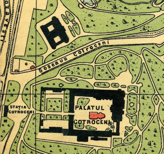 Traseul feroviar spre Gara Regală Cotroceni