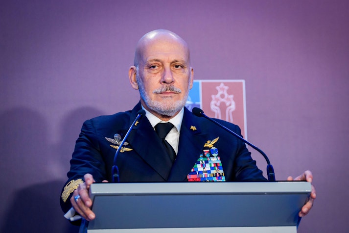 Amiralul Giuseppe Cavo Dragone, președintele Comitetului Militar Nato