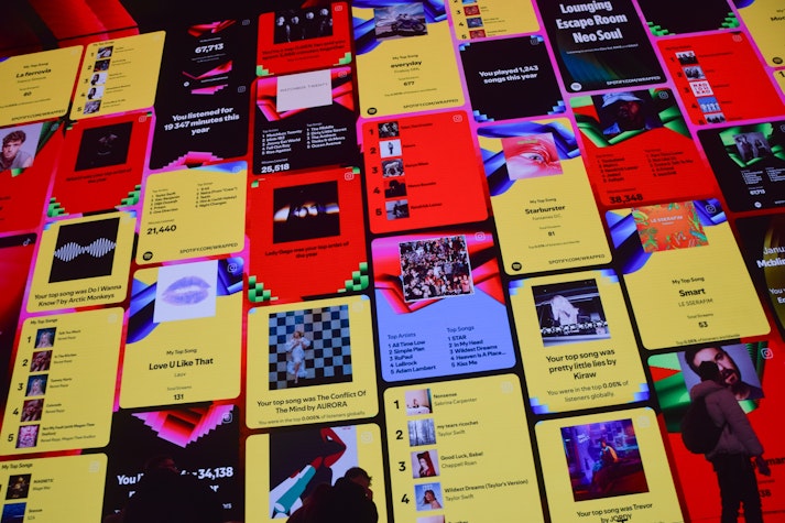 Prezentare cu Spotify Wrapped din 2024 din Londra