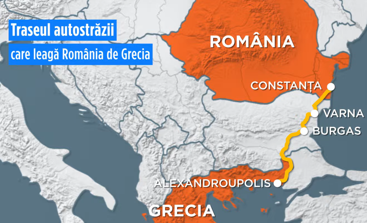 Drum rapid între România și Grecia: Constanța va fi conectată de Kavala printr-o autostradă nouă