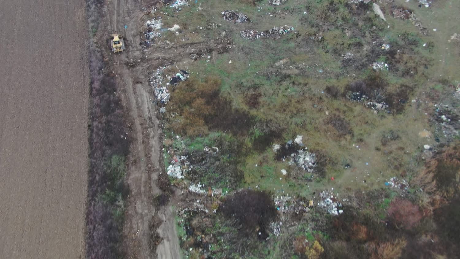Prima confiscare realizată cu ajutorul dronei de Garda de Mediu într-un caz de gestionare ilegală de deșeuri