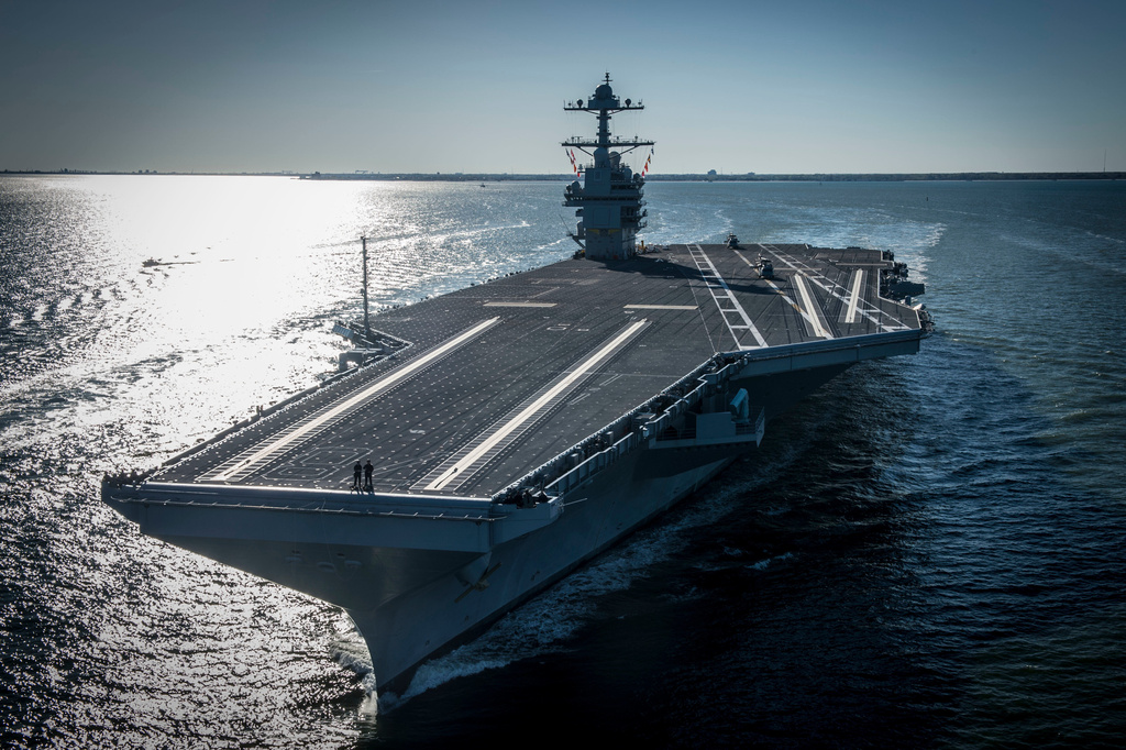 USS Gerald R. Ford: Portavionul american acostează în Creta