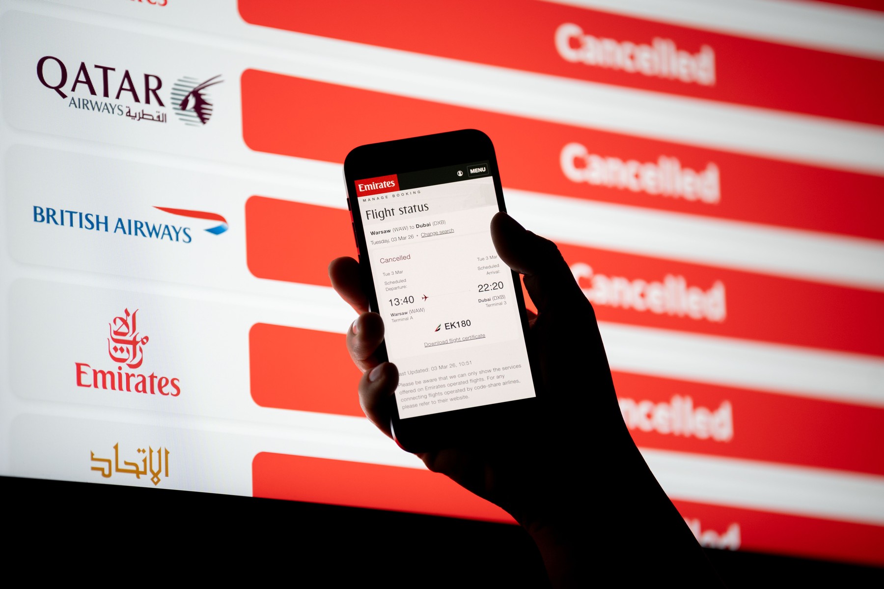 Zboruri de evacuare pentru europeni din Orientul Mijlociu