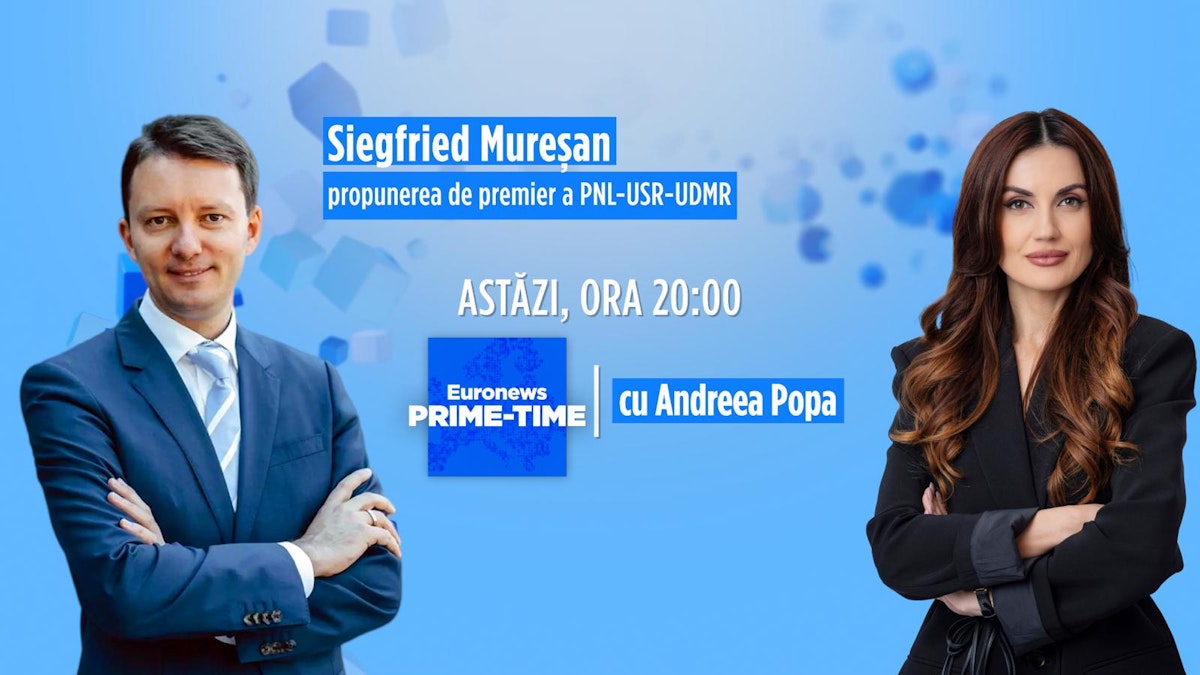 Siegfried Mureșan, invitatul emisiunii Euronews Prime-Time