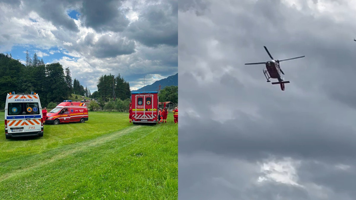 Alpinistă moartă după ce patru alpiniști au căzut în gol în Bucegi