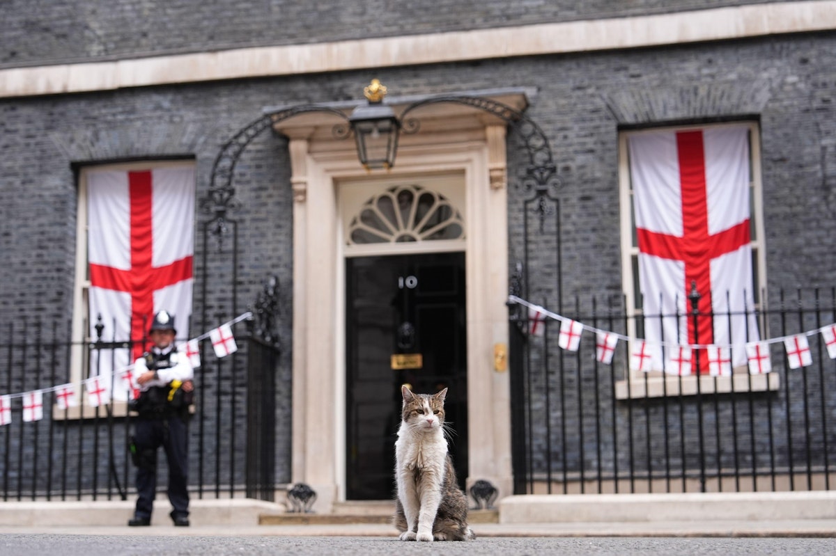 Motanul Larry rămâne simbolul Downing Street indiferent de premier