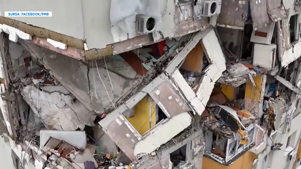 Blocul din Rahova, inspectat cu dronă înainte de lucrări după explozia din octombrie 2025