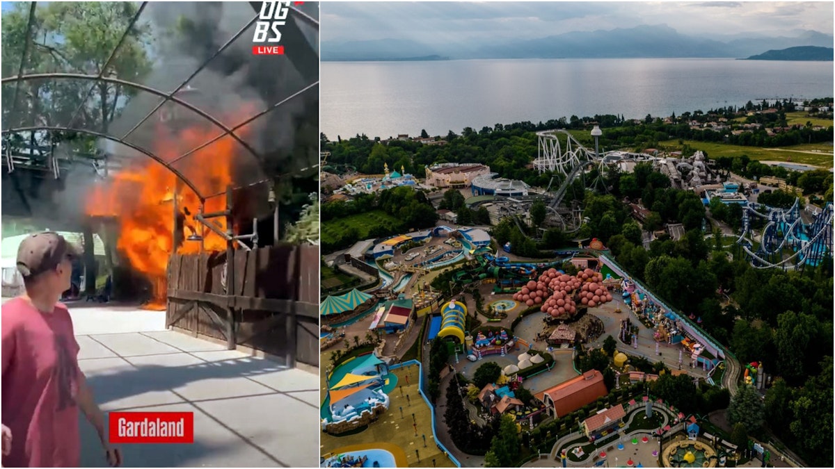 Incendiu la Gardaland, unul dintre cele mai mari parcuri de distracții din Italia