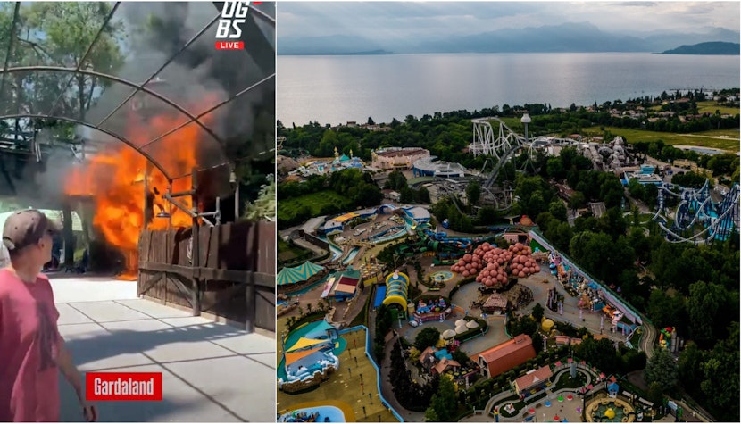 Incendiu la Gardaland Incendiu la Gardaland