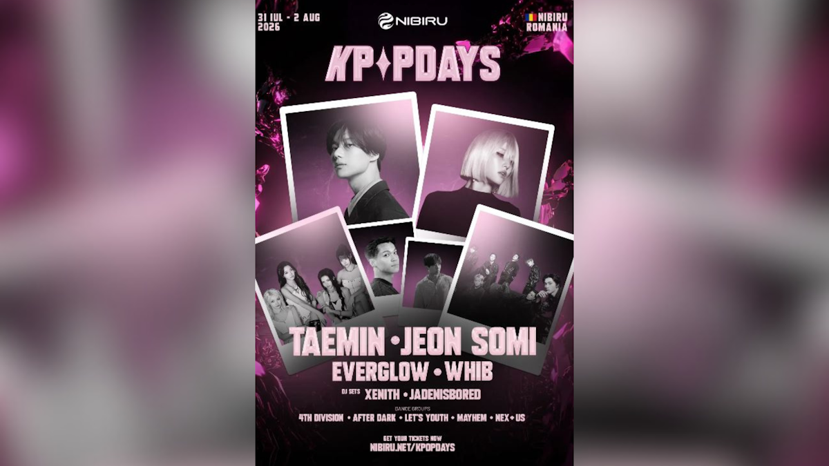 K-Pop Days la Nibiru 2026. Program, cum mai poți lua bilete și cum ajungi la festival. Când cântă Taemin și Jeon Somi