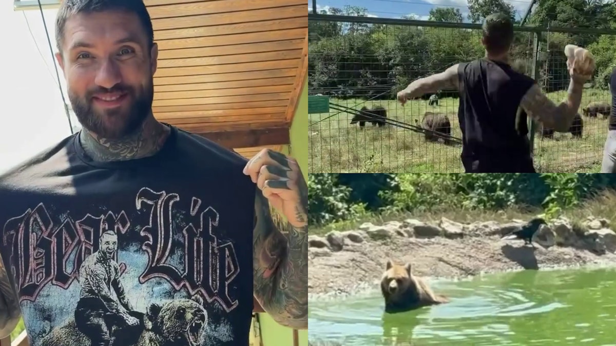 Alex Terrible, solistul Slaughter to Prevail, a adoptat trei urși la sanctuarul din Zărnești