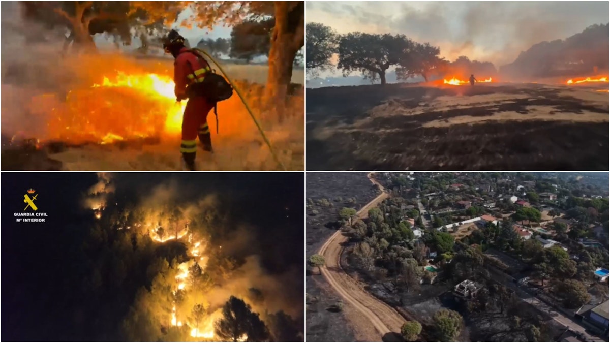 Madridul permite revenirea acasă după incendiile de vegetație, altele încă ard