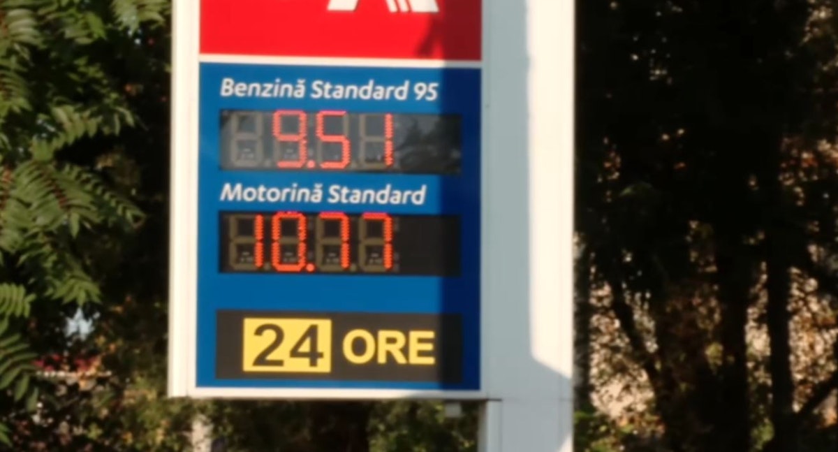 Prețul carburanților, în creștere continuă de o săptămână. Motorina a depășit 10 lei și 80 de bani pe litru