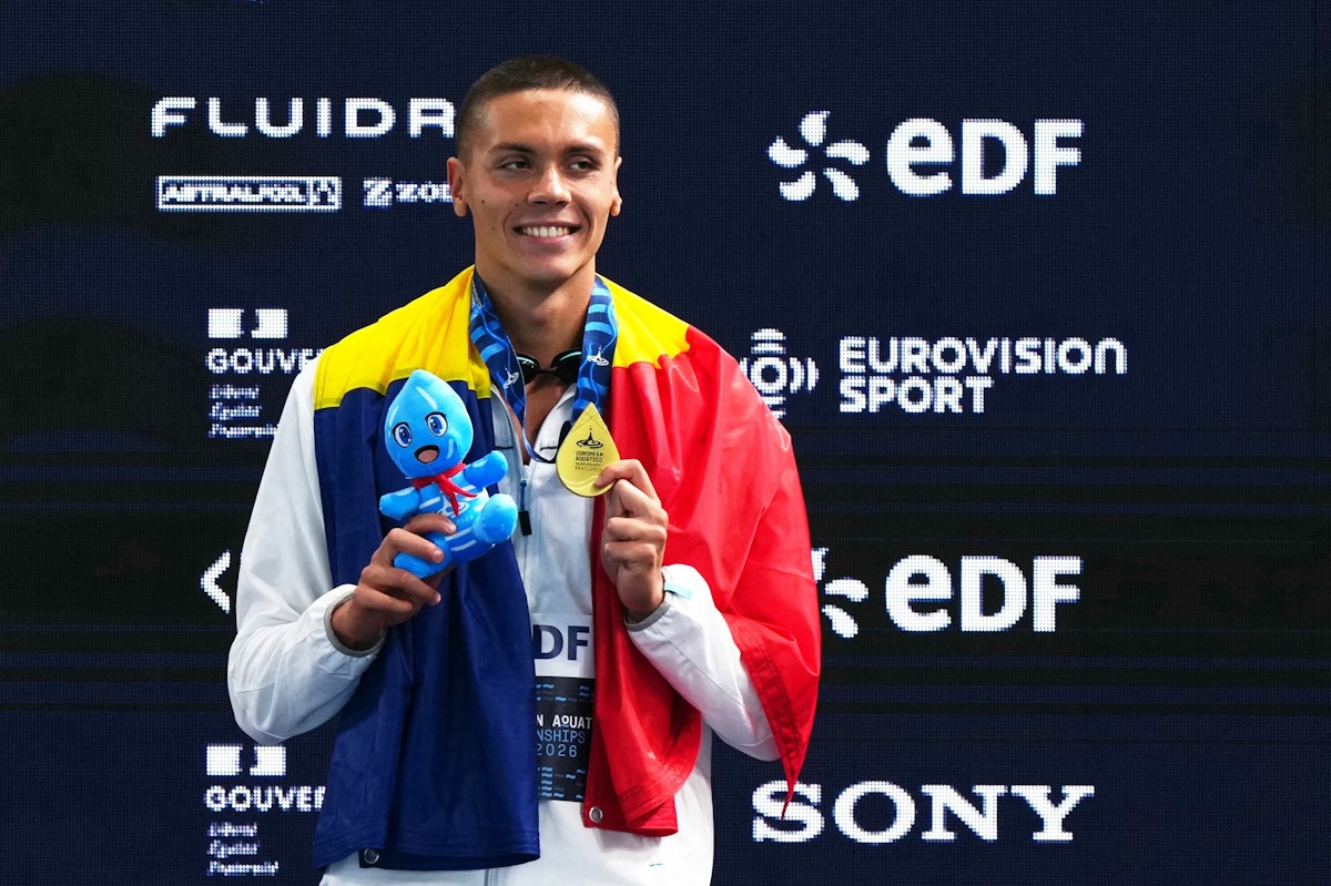 David Popovici, triumf la al treilea titlu european la 100 m liber: replică calmă și concentrare