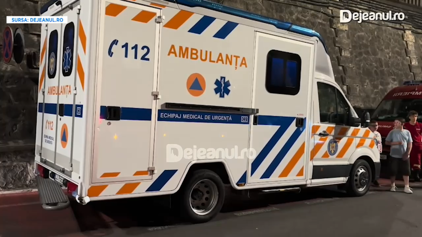 Ambulanța atacată la Cluj