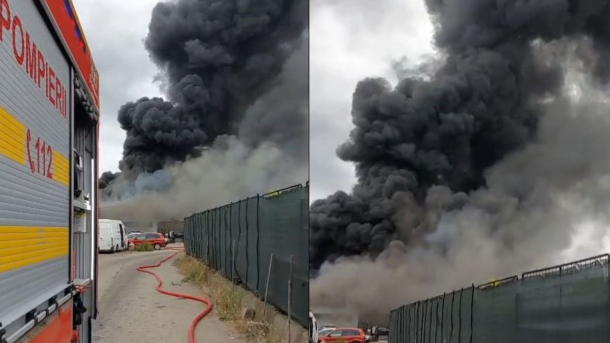 Incendiu major lângă rafinăria Lukoil din Ploiești. Mesaj RO-ALERT pentru populație