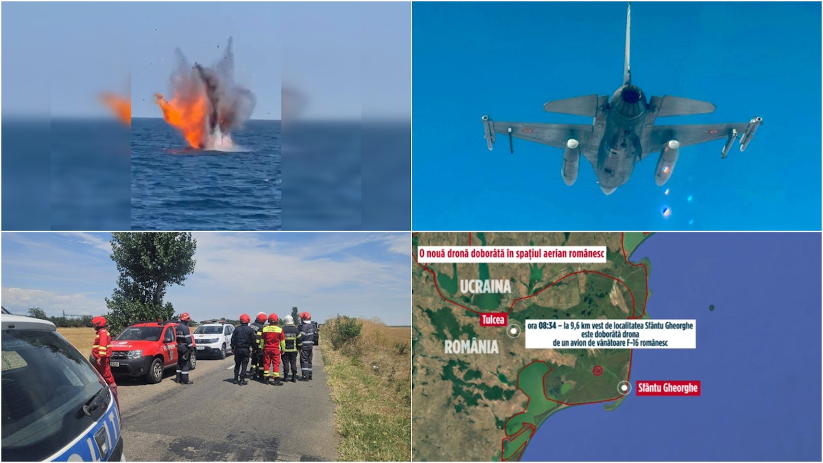 România doboară drone aeriene și maritime în timpul războiului din Ucraina