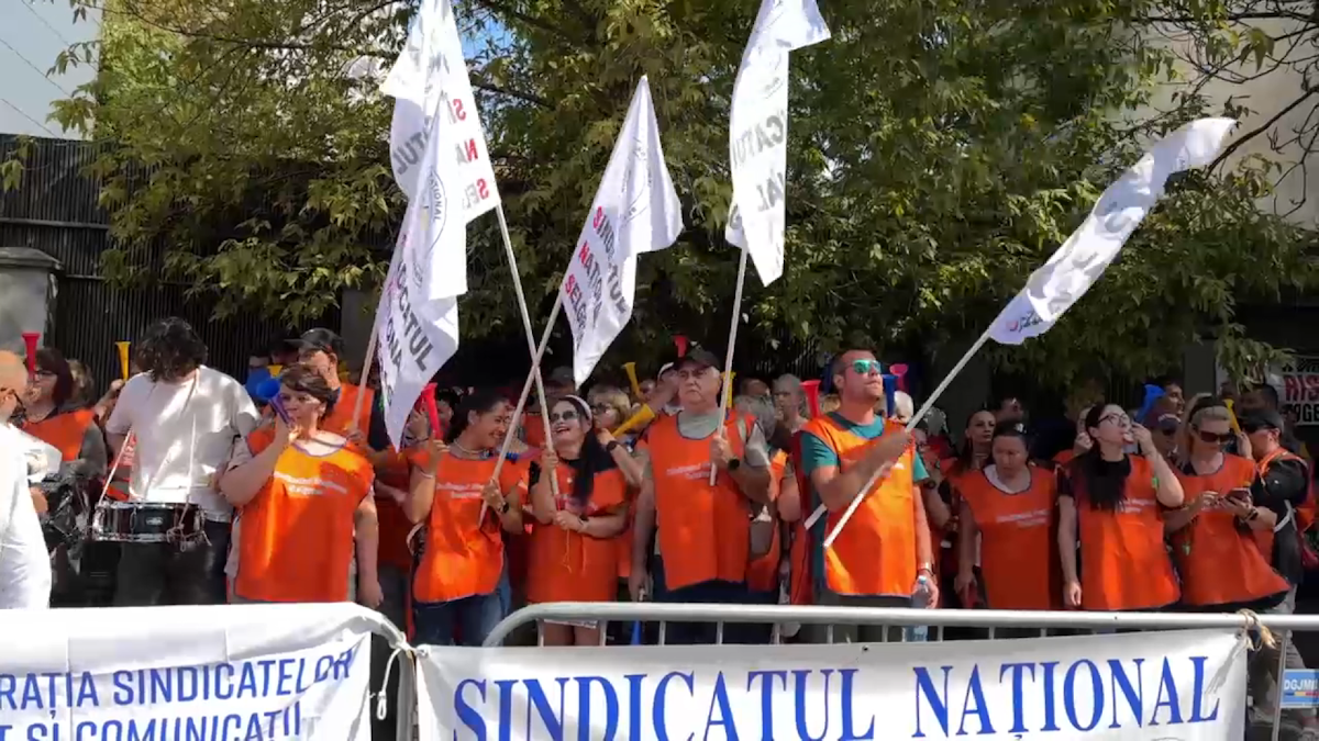 Protest la Ministerul Muncii pentru salariul minim și negocieri colective