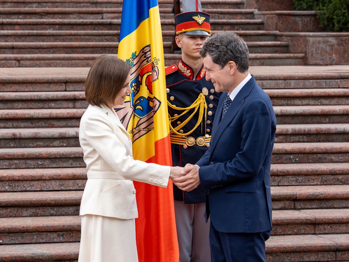 Nicușor Dan, primit de Maia Sandu în contextul marcării a 35 de ani de independență a Republicii Moldova