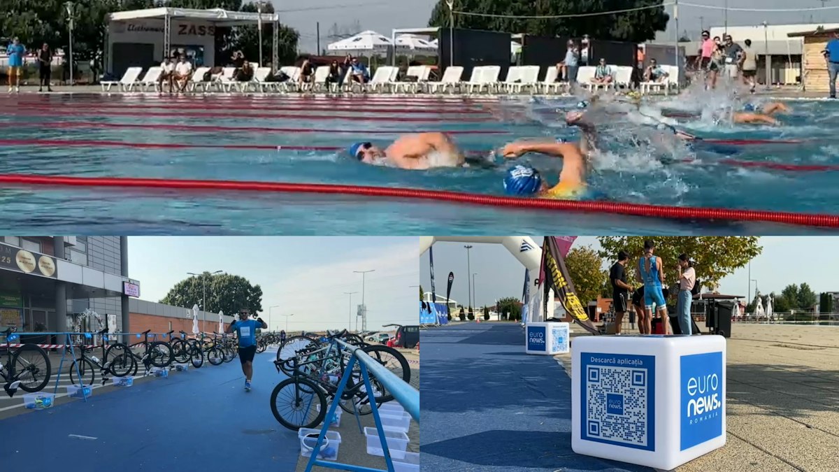 Triatlon în București: echipa Euronews România printre medaliați