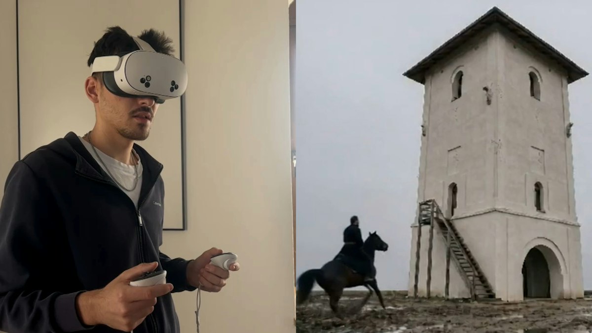 Turnul medieval din Olt restaurat și accesibil prin ochelari VR