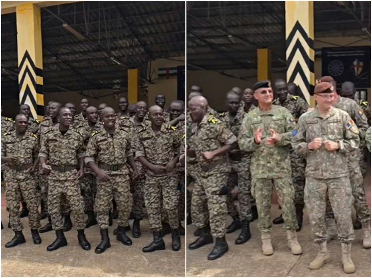 General român primit cu dansuri tradiționale în Republica Centrafricană