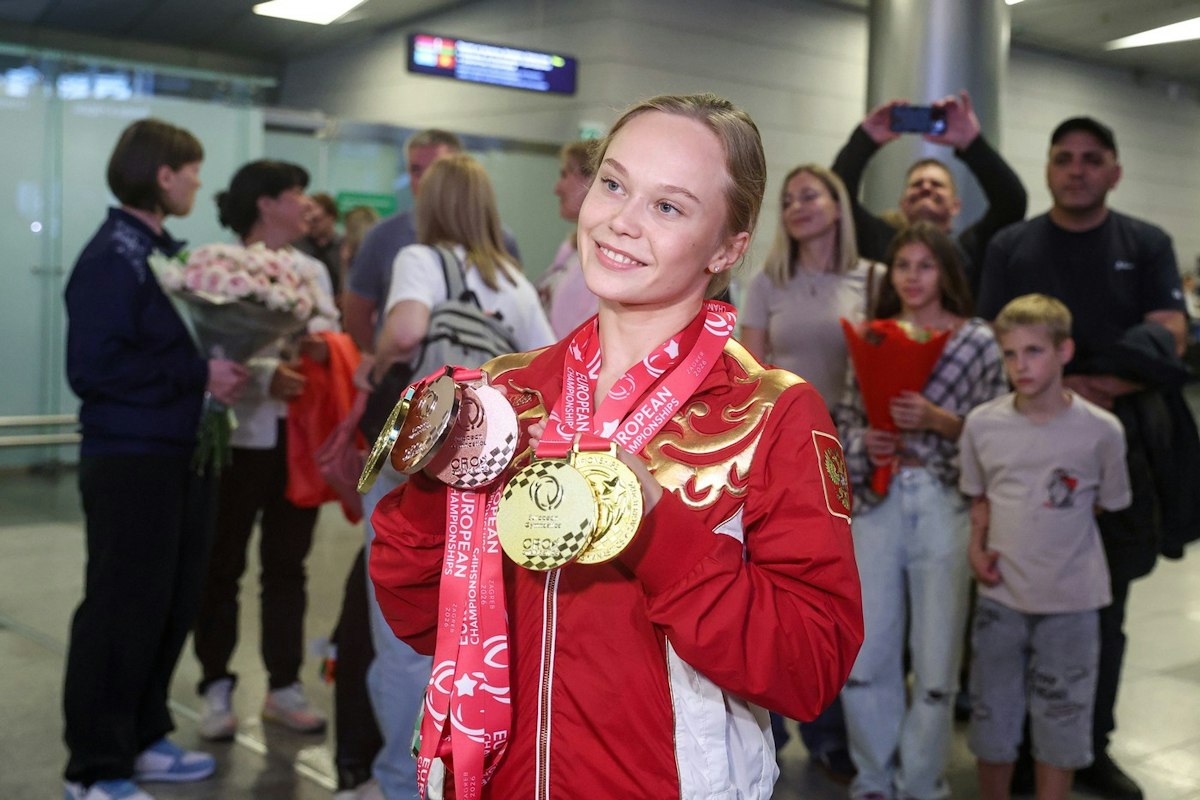 Trei gimnaste ruse, fără viză pentru Mondialele de gimnastică din Olanda