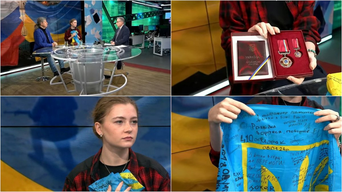 Corespondență de război: Kateryna Kusmarova, corespondentă tânără decorată de Zelenski, povestește viața la front