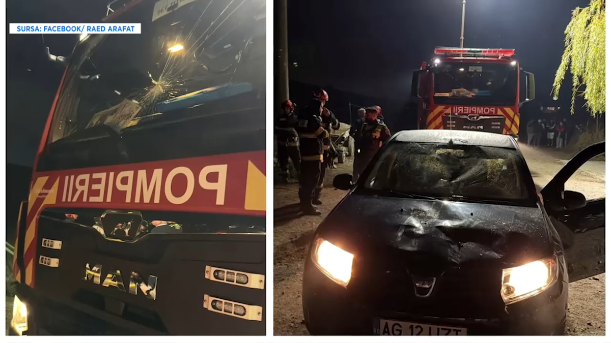 Incident violent în Argeș: pompier atacat cu o cărămidă în timpul intervenției