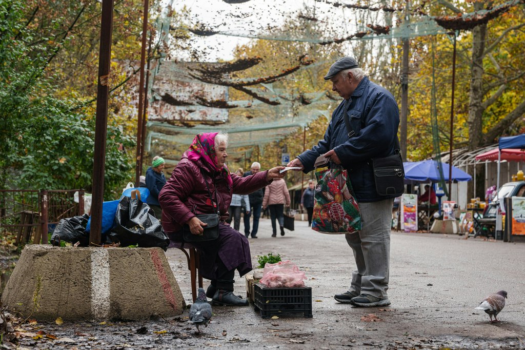 Locuitorii din Oleșkî, evacuați în urma foametei și lipsei resurselor