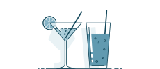 Afbeelding van twee cocktails