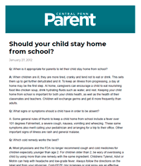 Dr. Halaas - February 2012 - Central Penn Parent Magazine