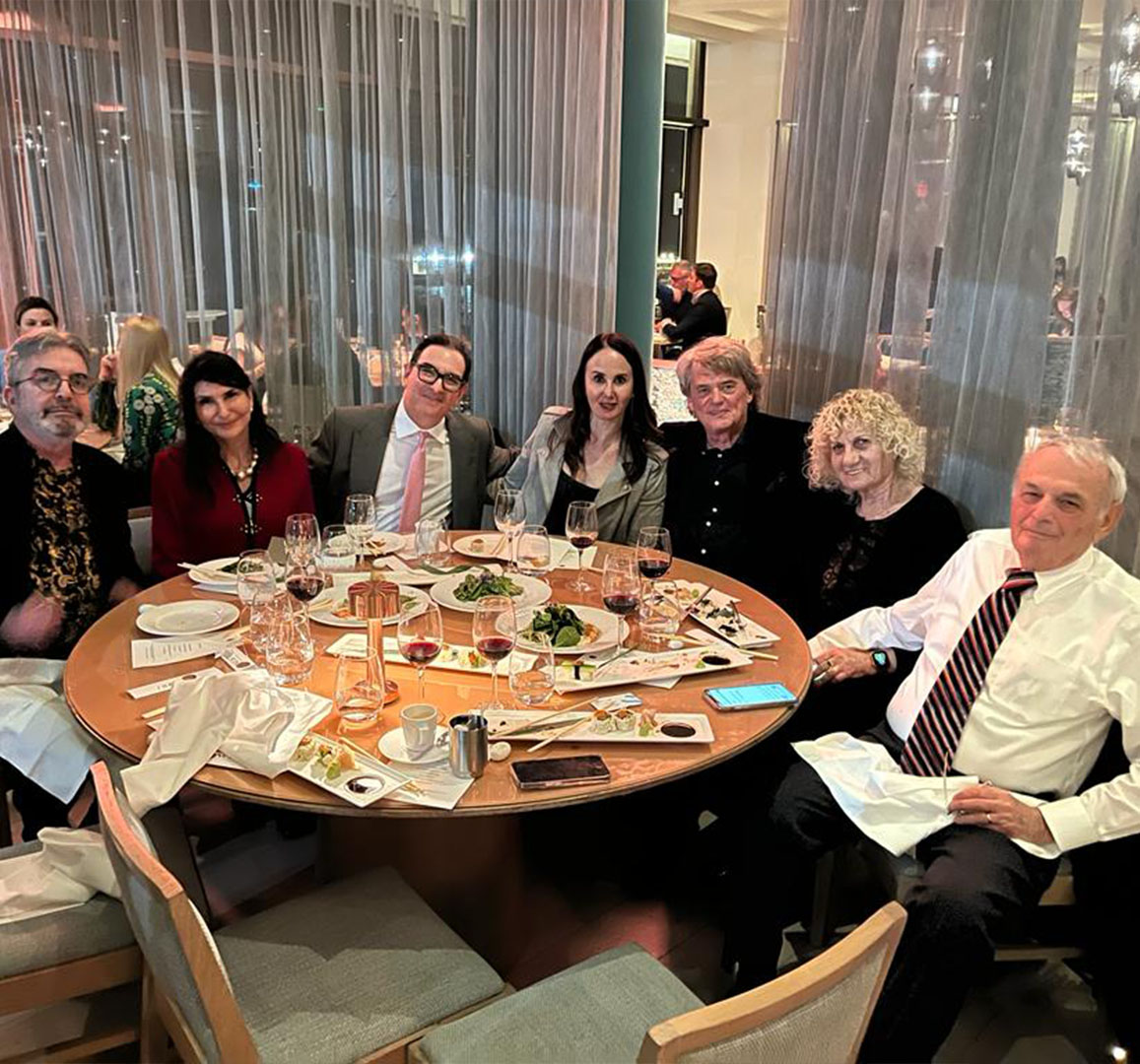 Dinner at Nobu with Sofwave and the legendary Shimon Eckhaus, his brilliant wife plus her good friends Adam Rubinstein M.D., Anna Petropoulos M.D. and Tzachi Shelkovitz M.D.
