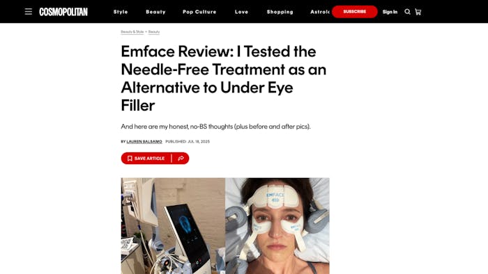 Dr. Halaas featured in Cosmopolitan Article on Emface