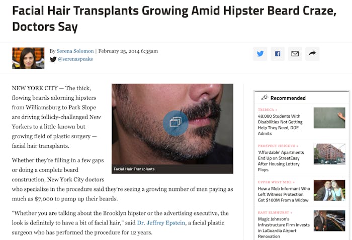 Facial Hair Transplants