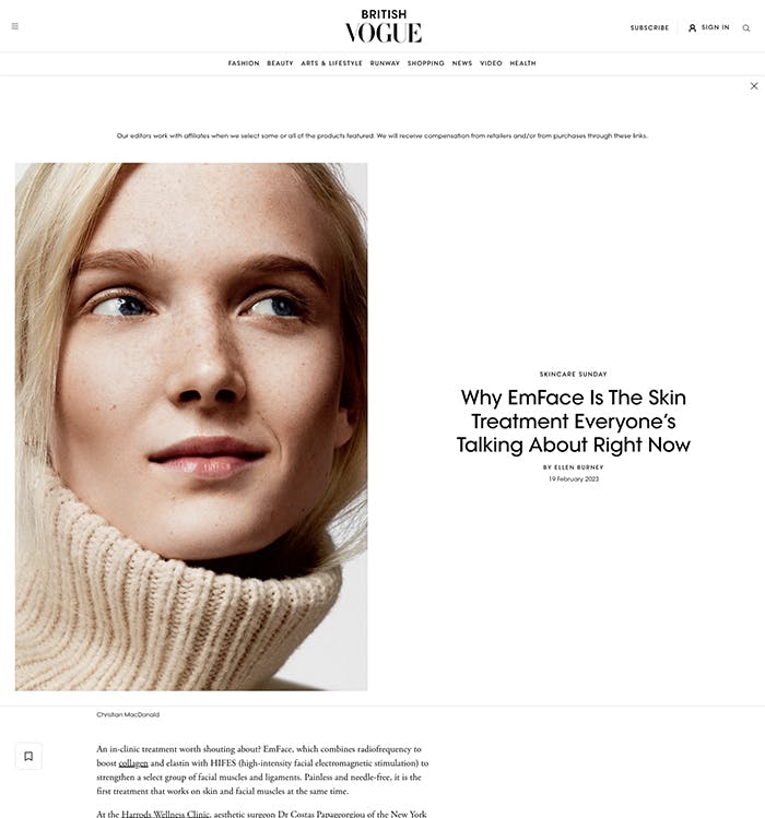 vogue feature