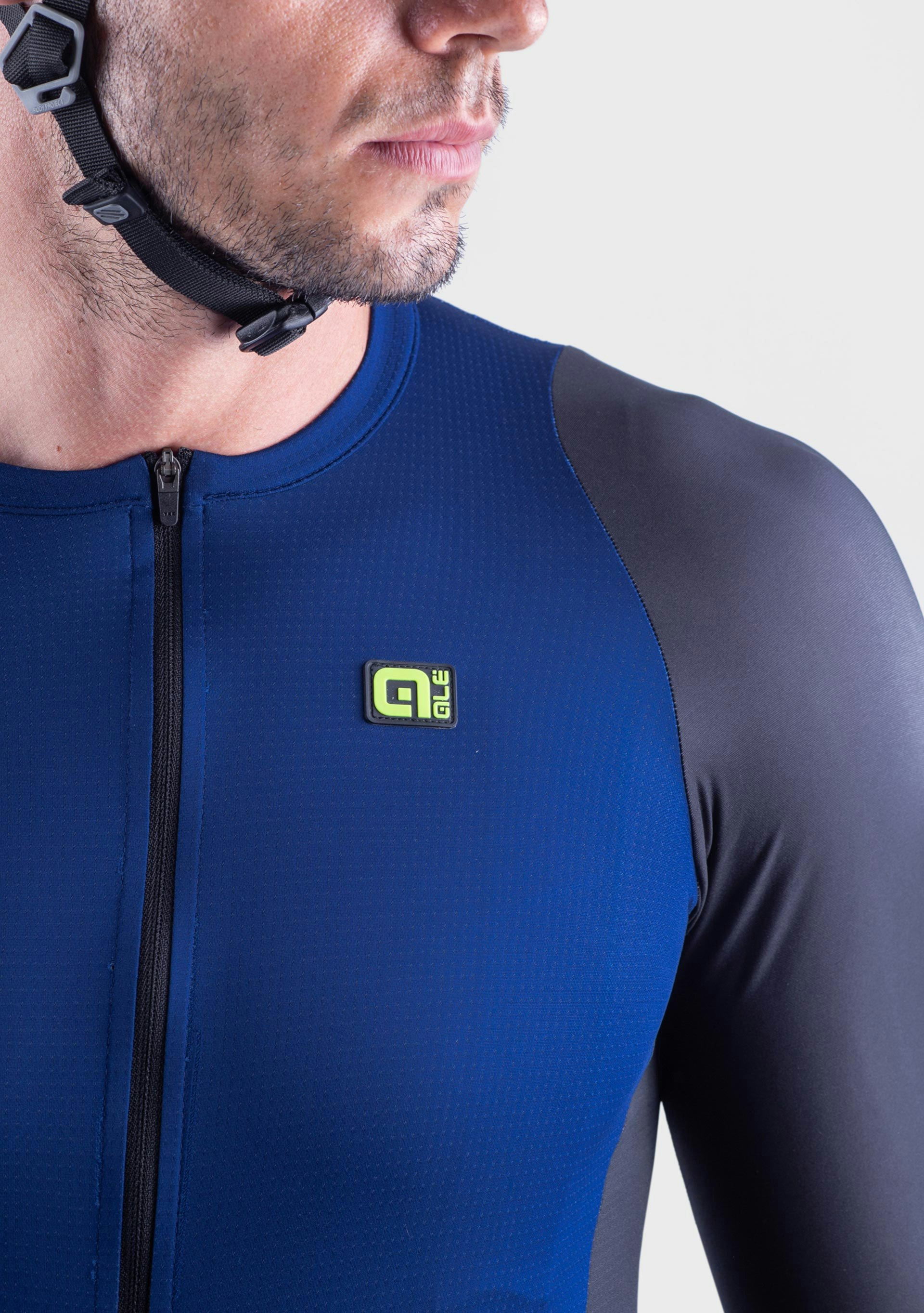 R-EV1 Artika men short sleeve jersey blue detail
