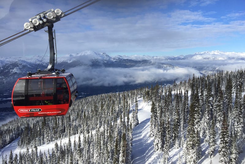 Whistler mountain ski lift