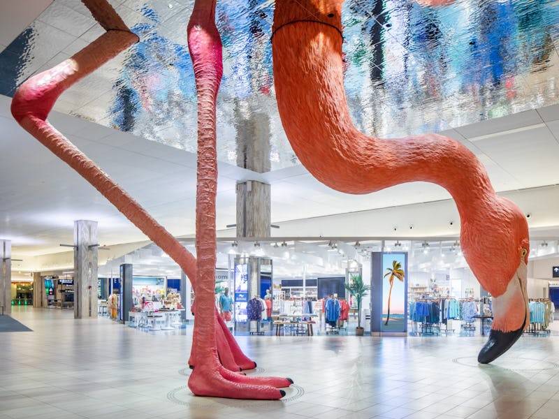 TPA airport flamingo sculpture