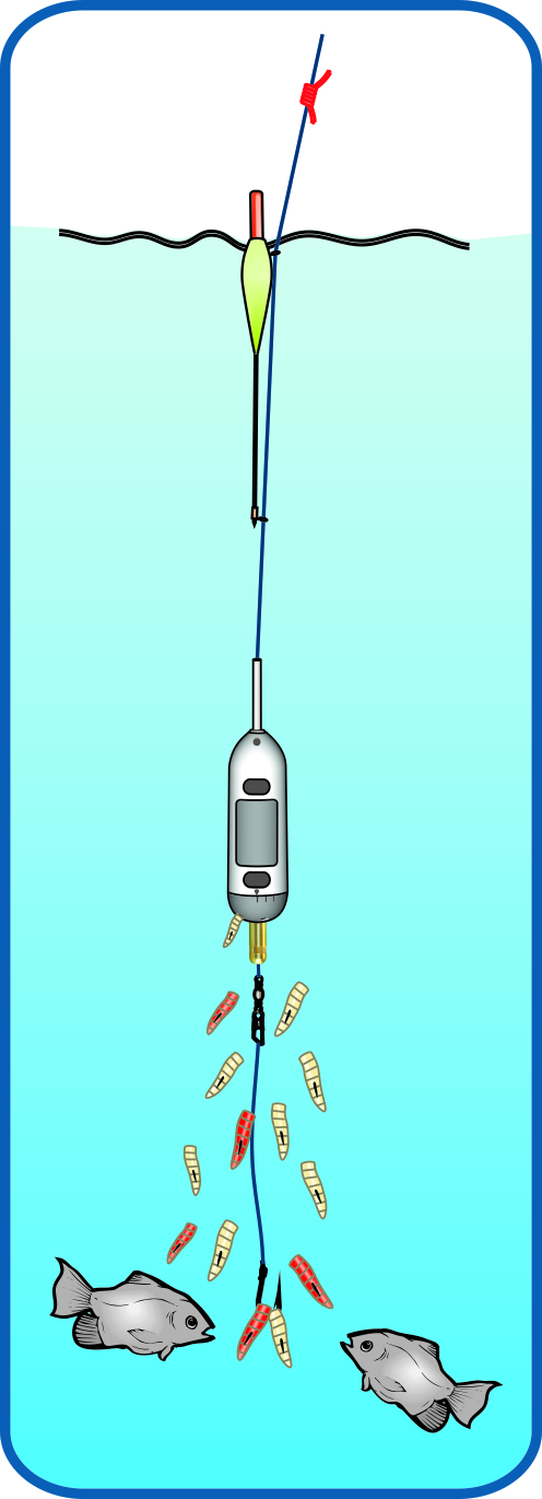SMALL SIZE SLIDING SWIMFEEDER