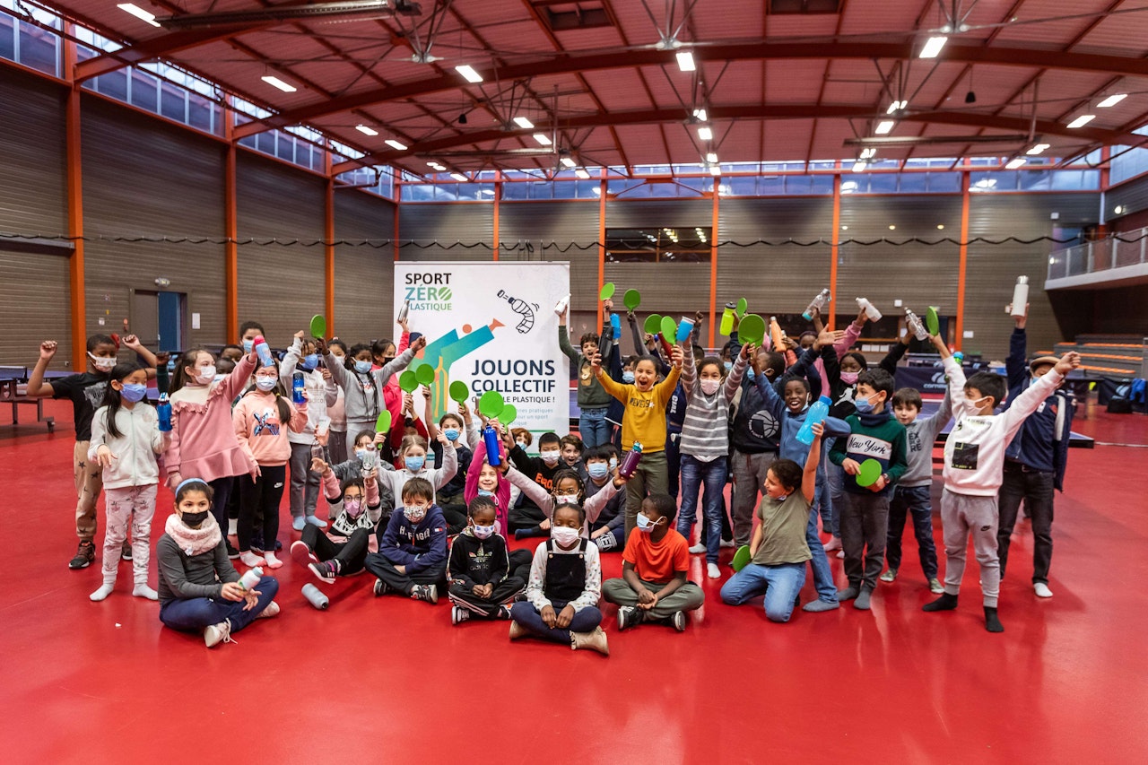 Quand le Paris 13 tennis de table fait bouger 300 élèves pour la réduction du plastique  