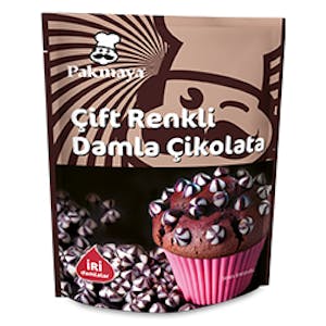 Çift Renkli Damla Çikolata